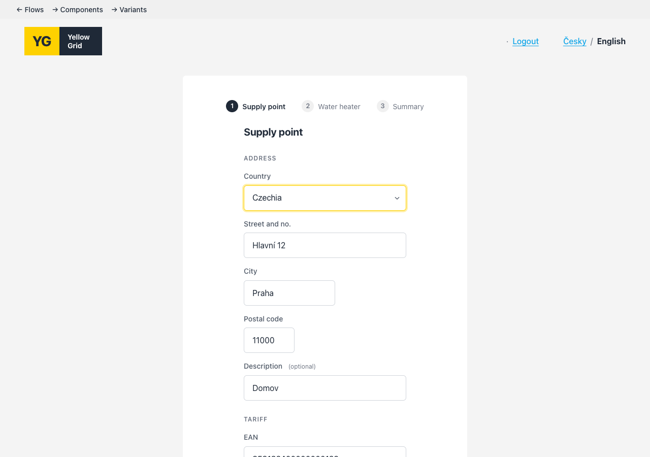 Step 6 — Set up supply point preview